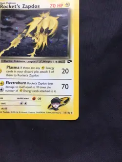 Pokemon Cards: Gym Challenge Rare Holo: Rocket's Zapdos 15/132 - Image 5
