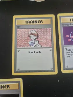 Pokemon TCG 7 Card Bundle 5 Trainer Cards 1 Base Set 1 Energy Card - Image 4
