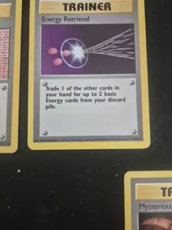 Pokemon TCG 7 Card Bundle 5 Trainer Cards 1 Base Set 1 Energy Card - Image 5