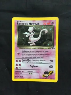 Pokemon Cards: Gym Challenge Rare Holo: Rocket's Mewtwo 14/132 - Image 1