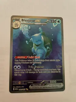 Custom Fan Art Blastoise EX High Quality Custom Card Foil Finish - Image 1