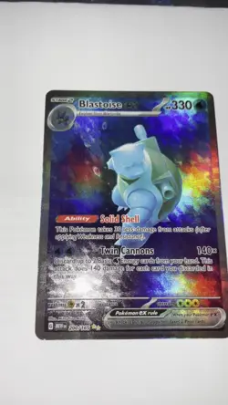 Custom Fan Art Blastoise EX High Quality Custom Card Foil Finish - Image 2