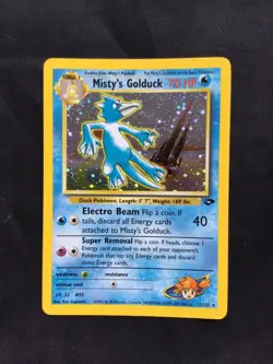 Pokemon Cards: Gym Challenge Rare Holo: Misty's Golduck 12/132 - Image 1