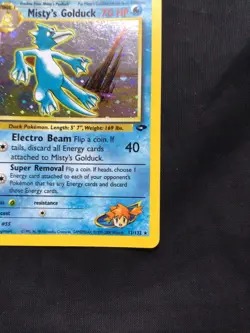 Pokemon Cards: Gym Challenge Rare Holo: Misty's Golduck 12/132 - Image 5