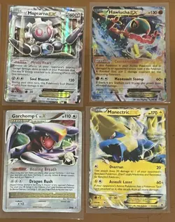 EX Card bundle - 7x EX cards from the XY era plus a DP Garchomp MP to HP - Image 3