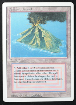 Volcanic Island Magic Card Dual Land Revised MTG Reserved List - Image 3