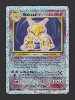 Alakazam Reverse Holo Legendary Collection 1/110 - Pokemon Card Rare - Image 1