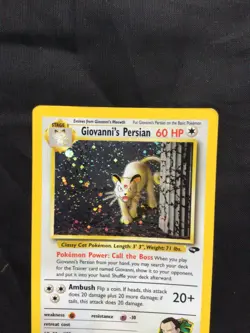 Pokemon Cards: Gym Challenge Rare Holo: Giovanni's Persian 8/132 - Image 2