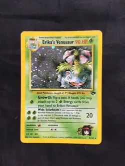 Pokemon Cards: Gym Challenge Rare Holo: Erika's Venusaur 4/132 - Image 1
