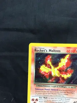 Pokemon Cards: Gym Heroes Rare Holo: Rocket's Moltres 12/132 - Image 3