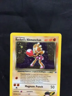 Pokemon Cards: Gym Heroes Rare Holo: Rocket's Hitmonchan 11/132 - Image 2