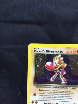Pokemon Cards: Gym Heroes Rare Holo: Rocket's Hitmonchan 11/132 - Image 3