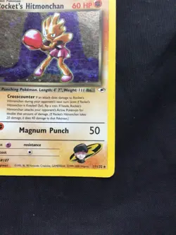 Pokemon Cards: Gym Heroes Rare Holo: Rocket's Hitmonchan 11/132 - Image 5