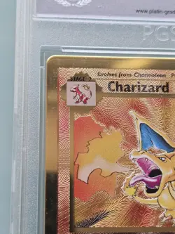 Pokemon Charizard 4/102 Celebrations - Gold Metal Card PGS (Beschreibung Lesen) - Image 3