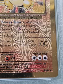 Pokemon Charizard 4/102 Celebrations - Gold Metal Card PGS (Beschreibung Lesen) - Image 5