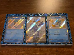 Pokemon Paldean Fates Promo Set Quaxly SVP082, Quaxwell SVP083, Quaquaval SVP084 - Image 1