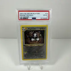 PSA 4 Magneton Holo 10/64 1st Edition W/Swirl ?? Neo Revelation 2001 Pokemon - Image 1