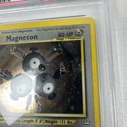 PSA 4 Magneton Holo 10/64 1st Edition W/Swirl ?? Neo Revelation 2001 Pokemon - Image 3