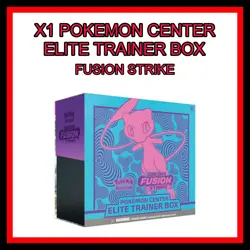 Pokemon Center Fusion Strike Elite Trainer Box ETB Sealed with display case - Image 1