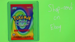 BLASTOISE 9 OF 12 DIE-CUT EMBOSSED BLUE LABEL POKEMON TOPPS THE ANIMATED MOVIE - Image 2