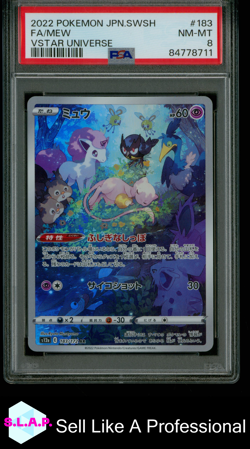 FA/MEW VSTAR UNIVERSE POKEMON JAP SWORD & SHIELD VSTAR UNIVERSE 2022 183 PSA 8 - Image 1