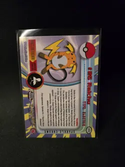 Raichu #26 - 2000 Topps Chrome TV Pokemon Card Sparkle Foil Holo - Image 3