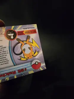 Raichu #26 - 2000 Topps Chrome TV Pokemon Card Sparkle Foil Holo - Image 4