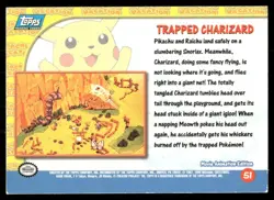 Trapped Charizard [Foil] #51 Pokemon 1999 Topps Movie LP - Image 2