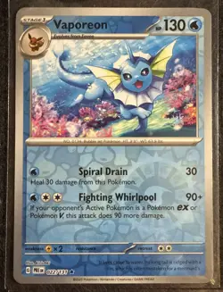 9 Prismatic Evolutions Eeveelution Pokemon Card Complete Reverse Holo Set PTCG - Image 5