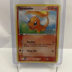 Pokemon TCG Charmander 2006 EX Crystal Guardians 48/100 Holo Stamped LP - Image 1