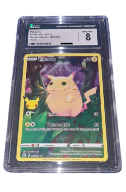 Pokemon - Pikachu - CGC 8 - 2021 Celebrations - 25th Anniversary - ENG - No PSA - Image 2