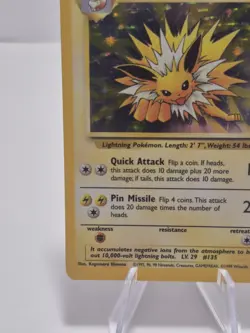 Pokemon TCG Jolteon Jungle Holo Rare Card 4/64 Vintage, Moderately Played - Image 5