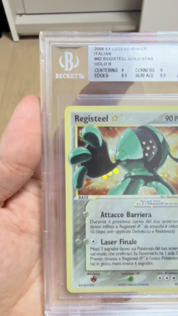 Pokemon - Registeel Gold Star (2006) #92 - EX Legend Maker BGS 9 ITA - Image 2