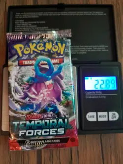 Pokemon TCG | Temporal forces Booster Pack - New sealed. HEAVY!!! 22.89g - Image 1