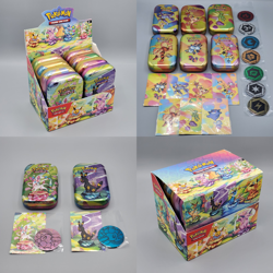 Pokemon Mini Tins Empty Prismatic Evolutions + Pokemon 151 + Display Box, Coins - Image 1