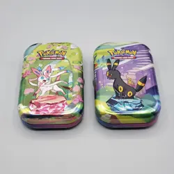Pokemon Mini Tins Empty Prismatic Evolutions + Pokemon 151 + Display Box, Coins - Image 4