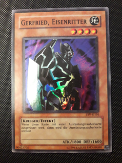 Yu-Gi-Oh! Gerfried, Eisenritter, PSV-G101, Super Rare, 2. Auflage, Deutsch, EX - Image 1