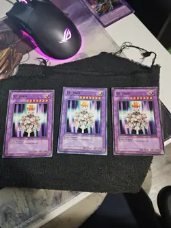 X3 Yugioh St. Joan LON-045 Unlimited Edition Lightly Played - Image 1