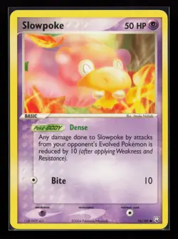Slowpoke 76/109 Common Team Rocket Returns Non Holo Pokemon Card - Image 1