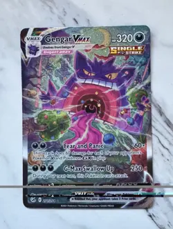 Gengar VMAX Alt Art Fusion 271/264 Strike Holo LP Swsh08: Pokemon Card - Image 1