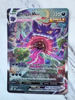 Gengar VMAX Alt Art Fusion 271/264 Strike Holo LP Swsh08: Pokemon Card - Image 5
