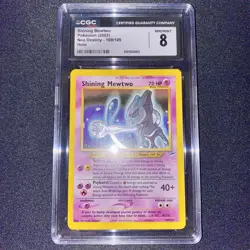 CGC 8 Shining Mewtwo 2002 Neo Destiny 109/105 Holo Pokemon Card NM/MINT psa - Image 3