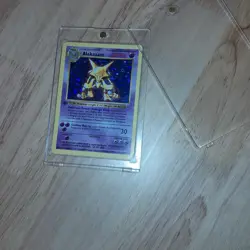 Pokemon TCG Alakazam Holo Rare Card 1/102 Base Set 1999 - Image 1