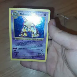 Pokemon TCG Alakazam Holo Rare Card 1/102 Base Set 1999 - Image 2