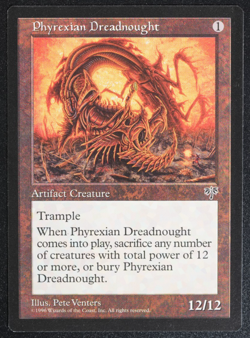 Phyrexian Dreadnought Mirage Magic Card MTG Reserved List - Image 1