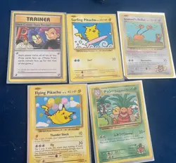 2016 XY Evolutions Secret Rare 5 Card Lot flying surfing Pikachu Dodoo exeggutor - Image 1