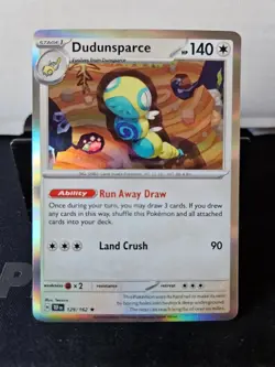 Dudunsparce 129/162 Reverse Holo Rare - Temporal Forces Pokemon Card - Image 1