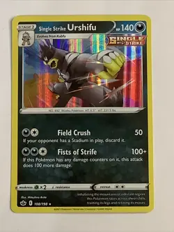 Single Strike Urshifu 108/198 Chilling Reign Holo Rare Pokemon Card TCG A-36 - Image 1