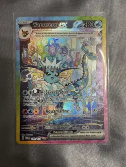 Pokemon TCG Vaporeon EX 149/131 SV Prismatic Evolutions Holo Card Sir - Image 3