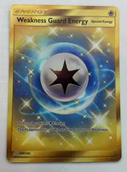 Pokemon Card Weakness Guard Energy 258/236 SM Unified Minds Secret Rare VLP - Image 1